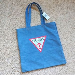 New Denim Guess Shopping Tote